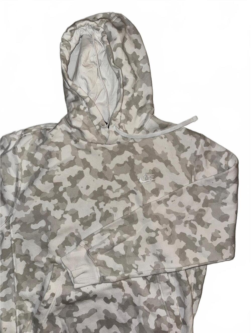 Men’s Nike white camo hoodie size small